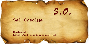 Sal Orsolya névjegykártya
